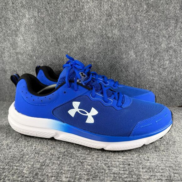 Under Armour Charged Assert Mens Size 14 Running Shoes Blue Athletic Sneakers - Picture 1 of 10